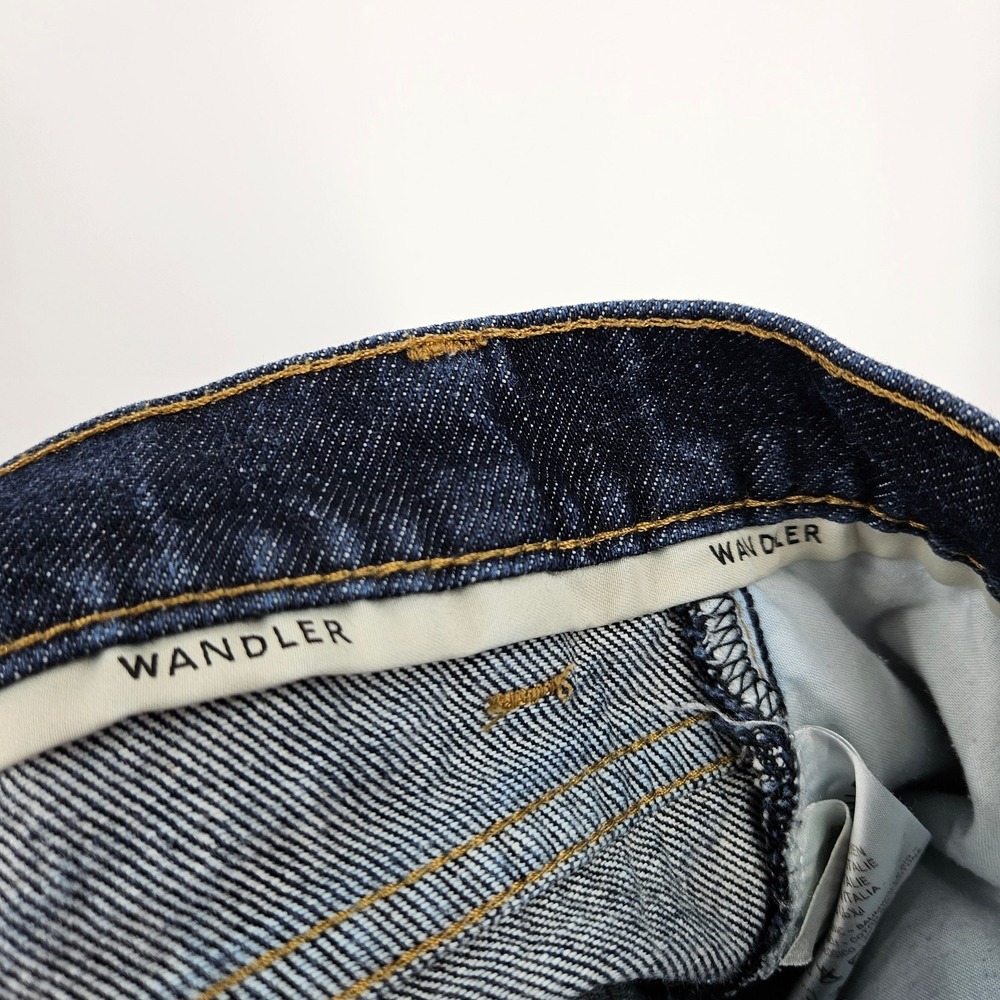 Wandler Daisy Flared-leg Jeans Blue Dark Wash High Waist Bootcut Denim Size 27 - Picture 5 of 7